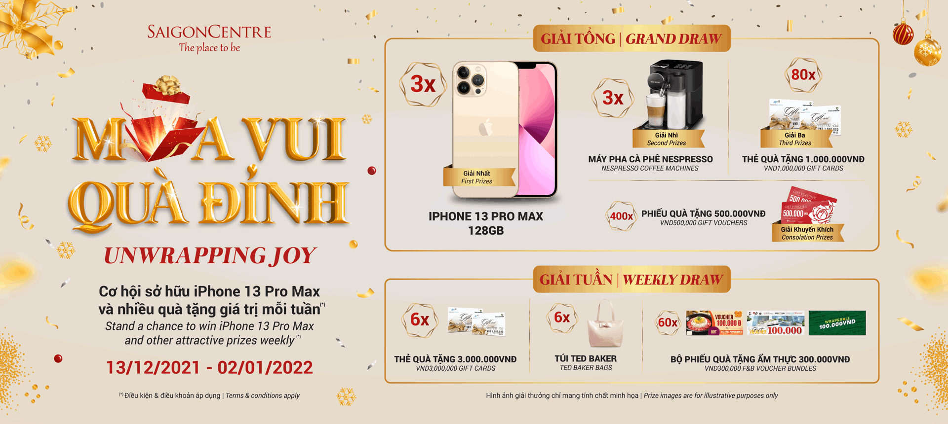 'UNWRAPPING JOY' WITH SAIGON CENTRE
