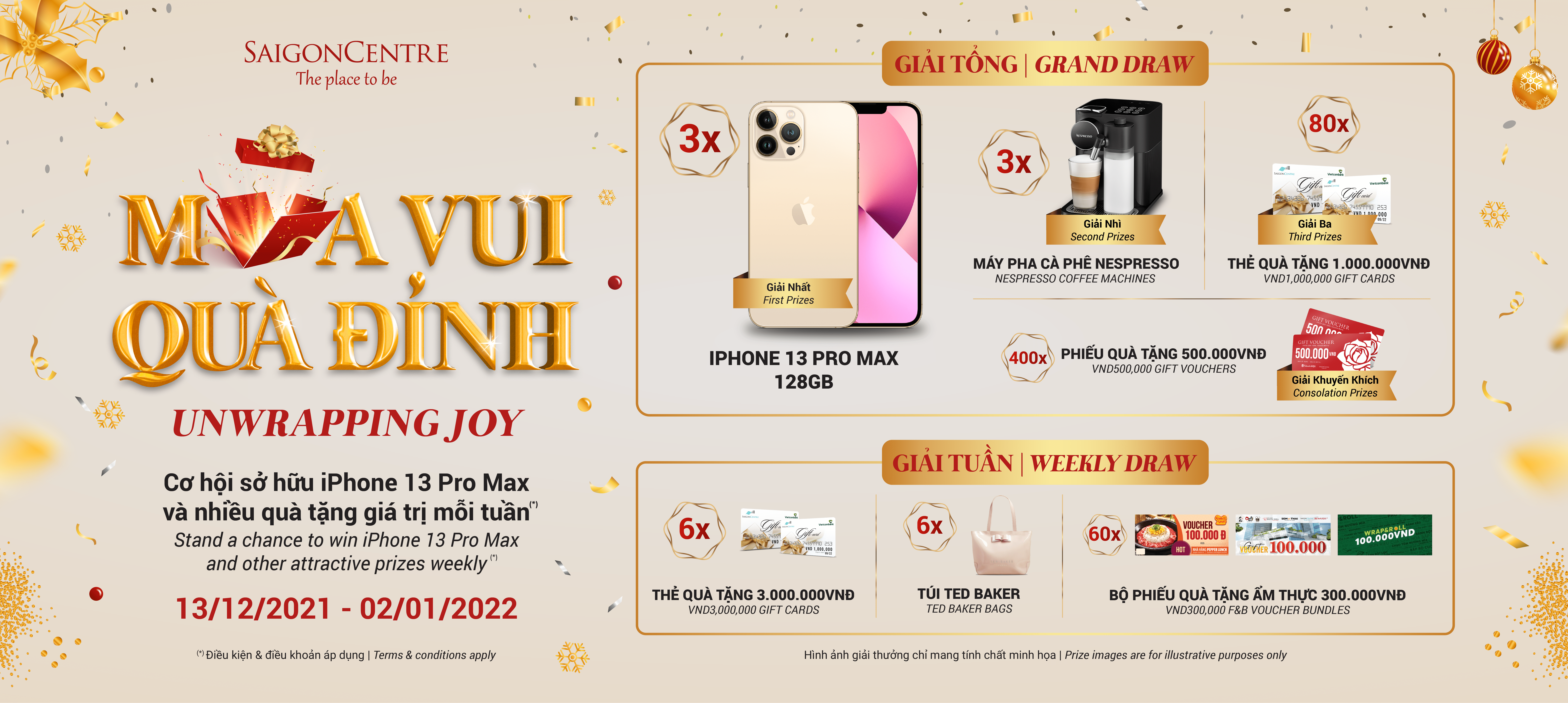 'UNWRAPPING JOY' WITH SAIGON CENTRE