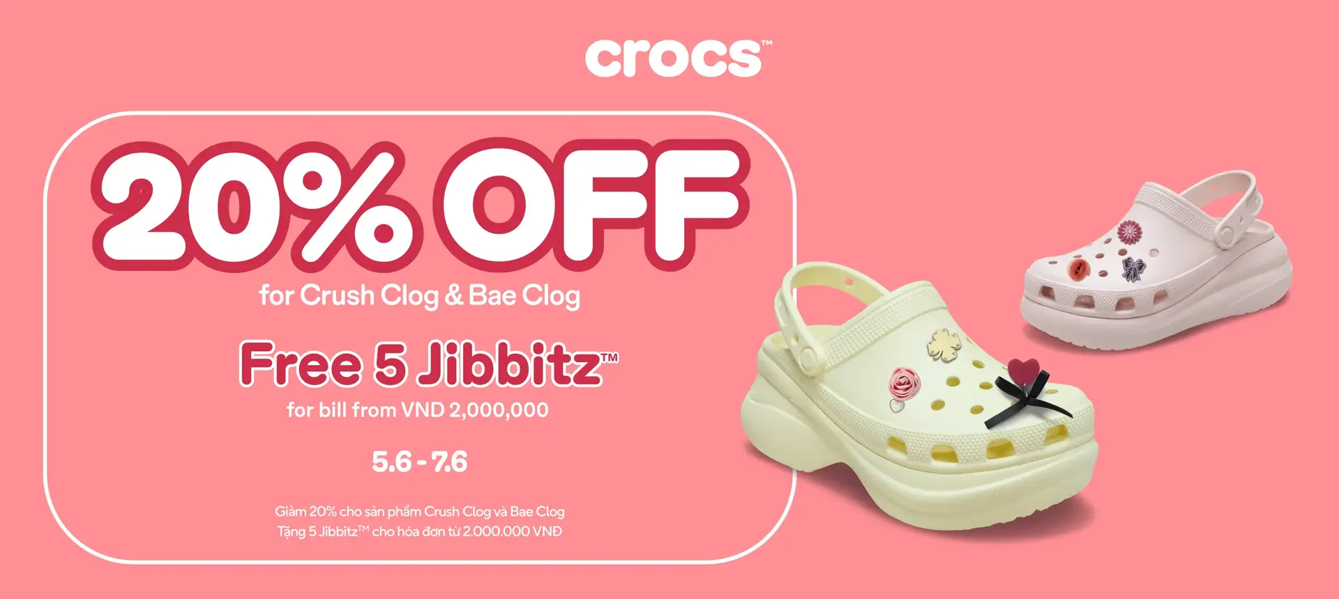 HACK DÁNG ĐỈNH CAO - GIÁ CỰC "WOW" TẠI CROCS