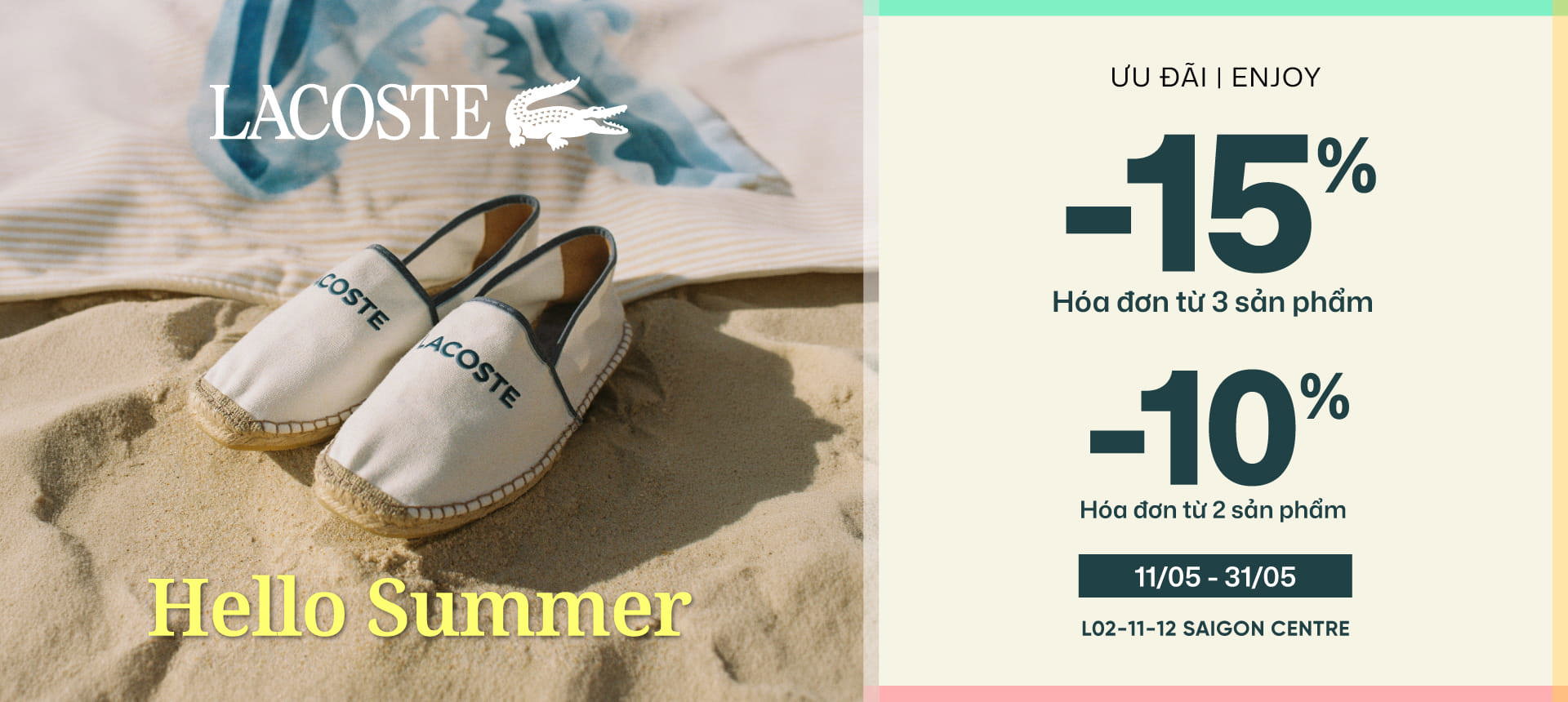 HELLO SUMMER | READY TO PLAY WITH LACOSTE