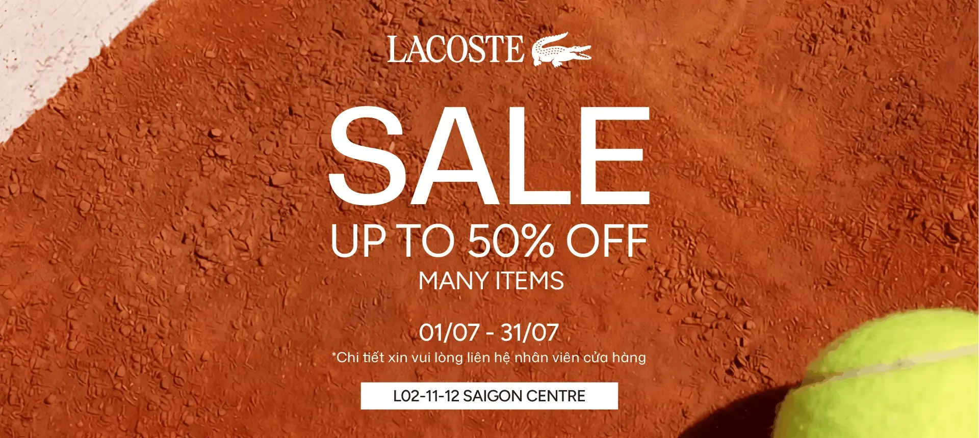 LACOSTE END OF SEASON SALE | GIẢM GIÁ CUỐI MÙA