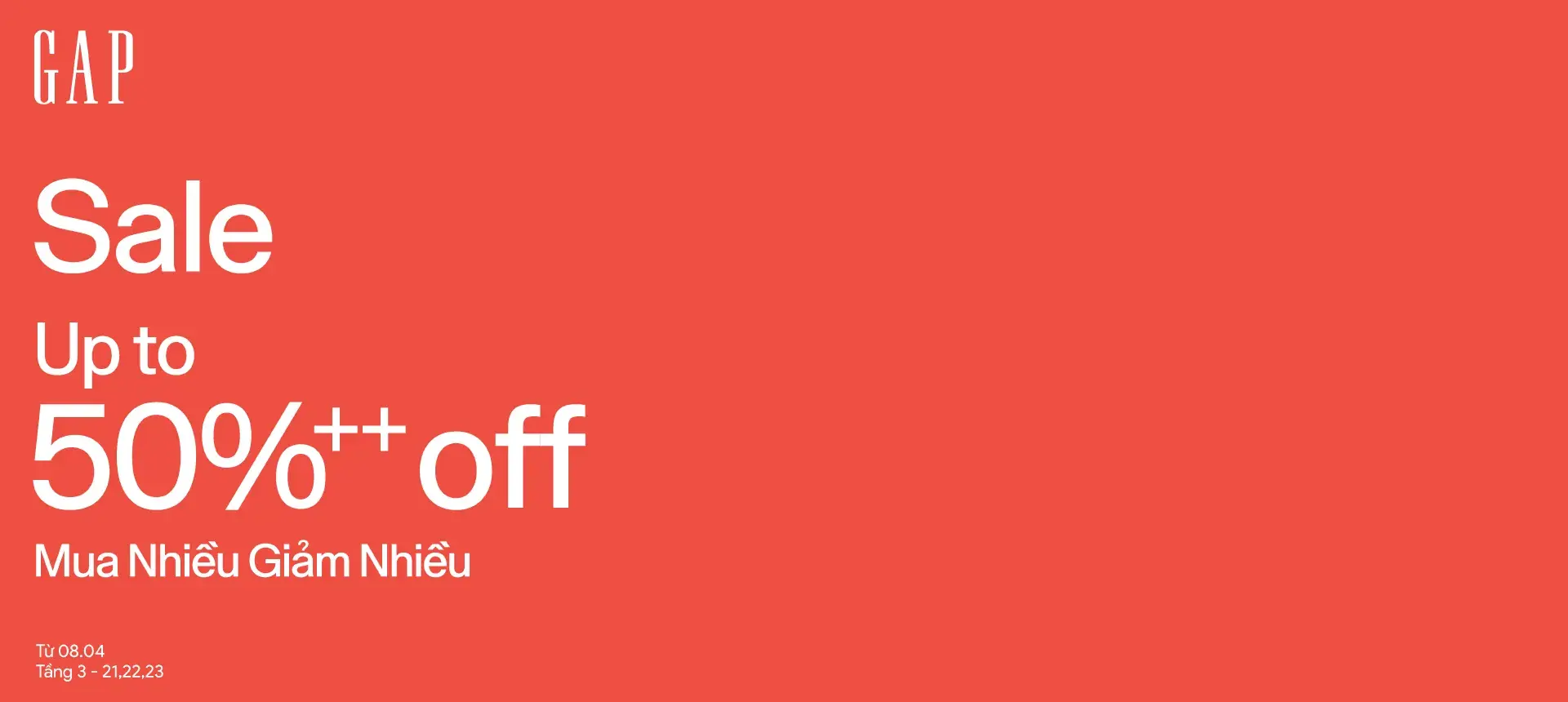GAP MID-SEASON SALE — UP TO 50%++ OFF
