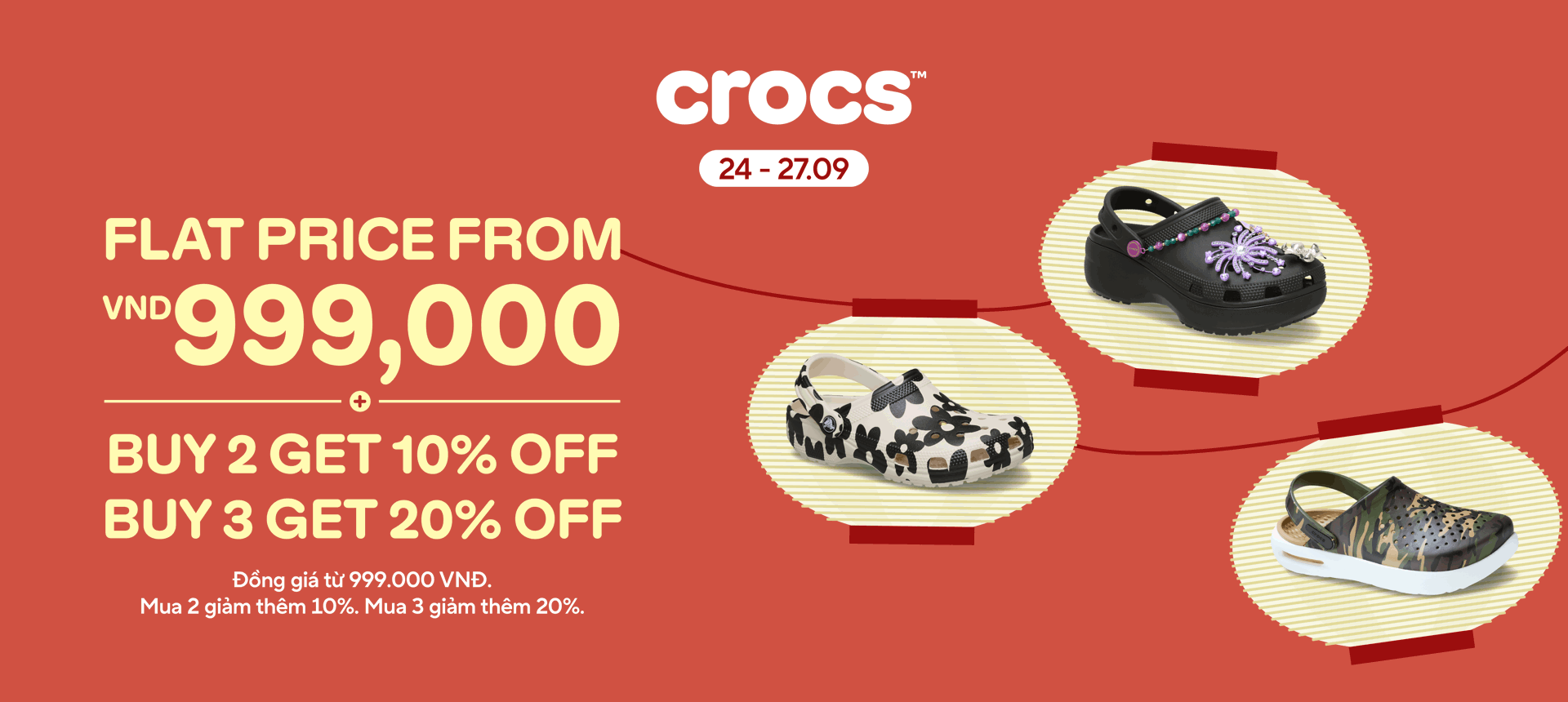 FLAT PRICES, YOUR CROCS HAUL STARTS HERE.