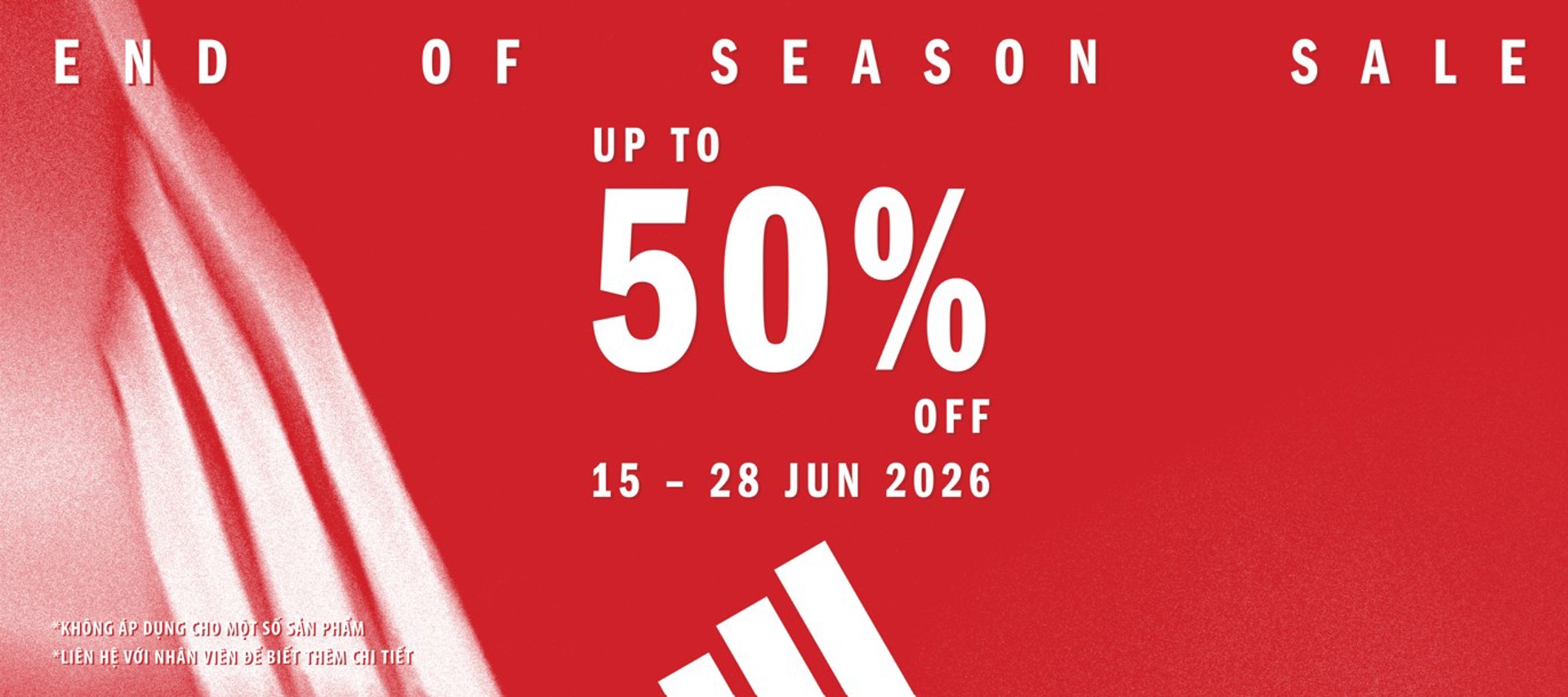 ADIDAS END OF SEASON SALE - UP TO 50% OFF