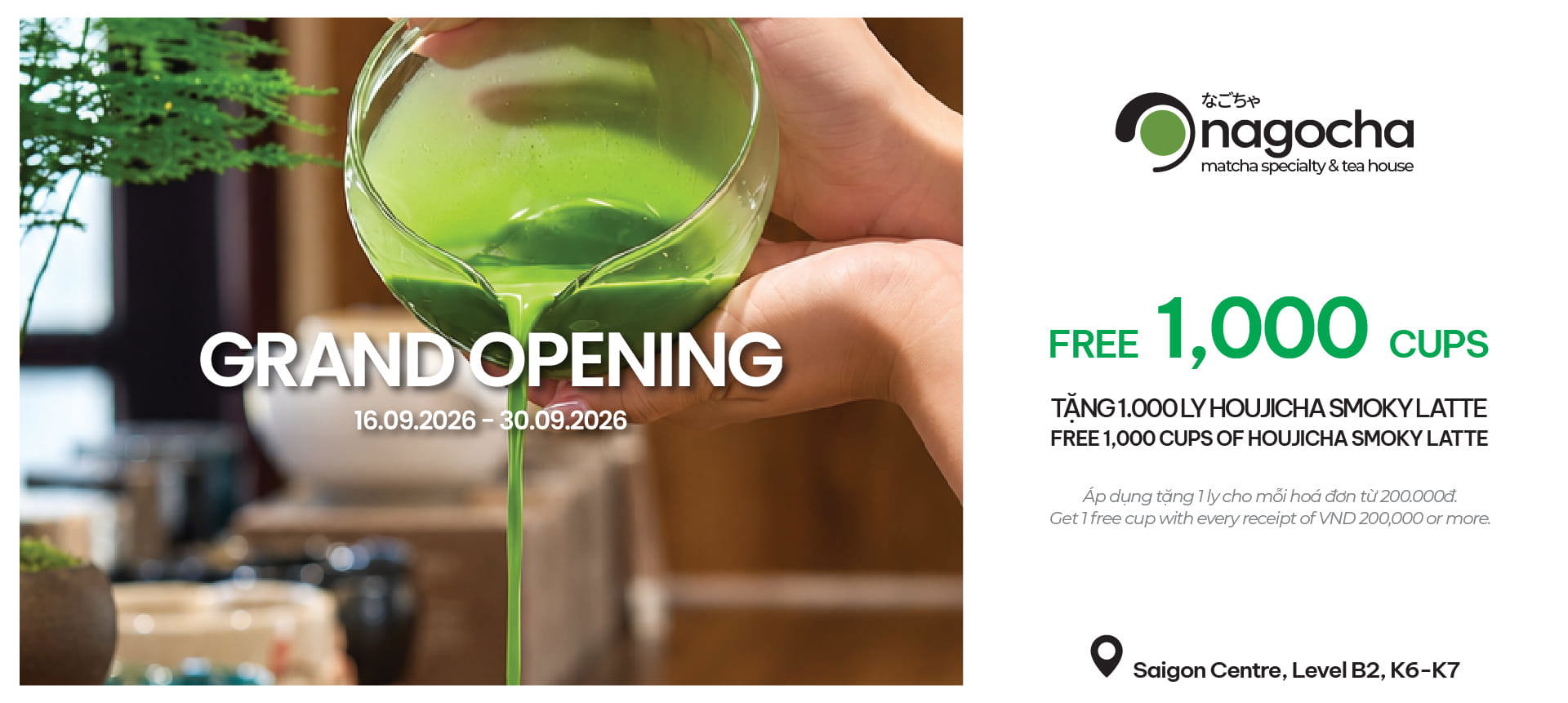 GRAND OPENING | NAGOCHA @ SAIGON CENTRE