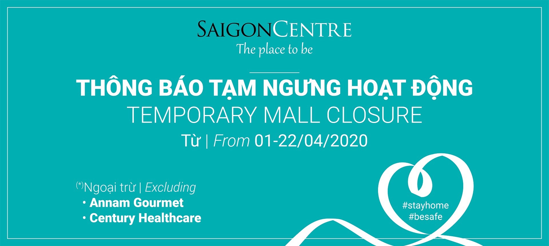 THÔNG BÁO TẠM NGƯNG HOẠT ĐỘNG