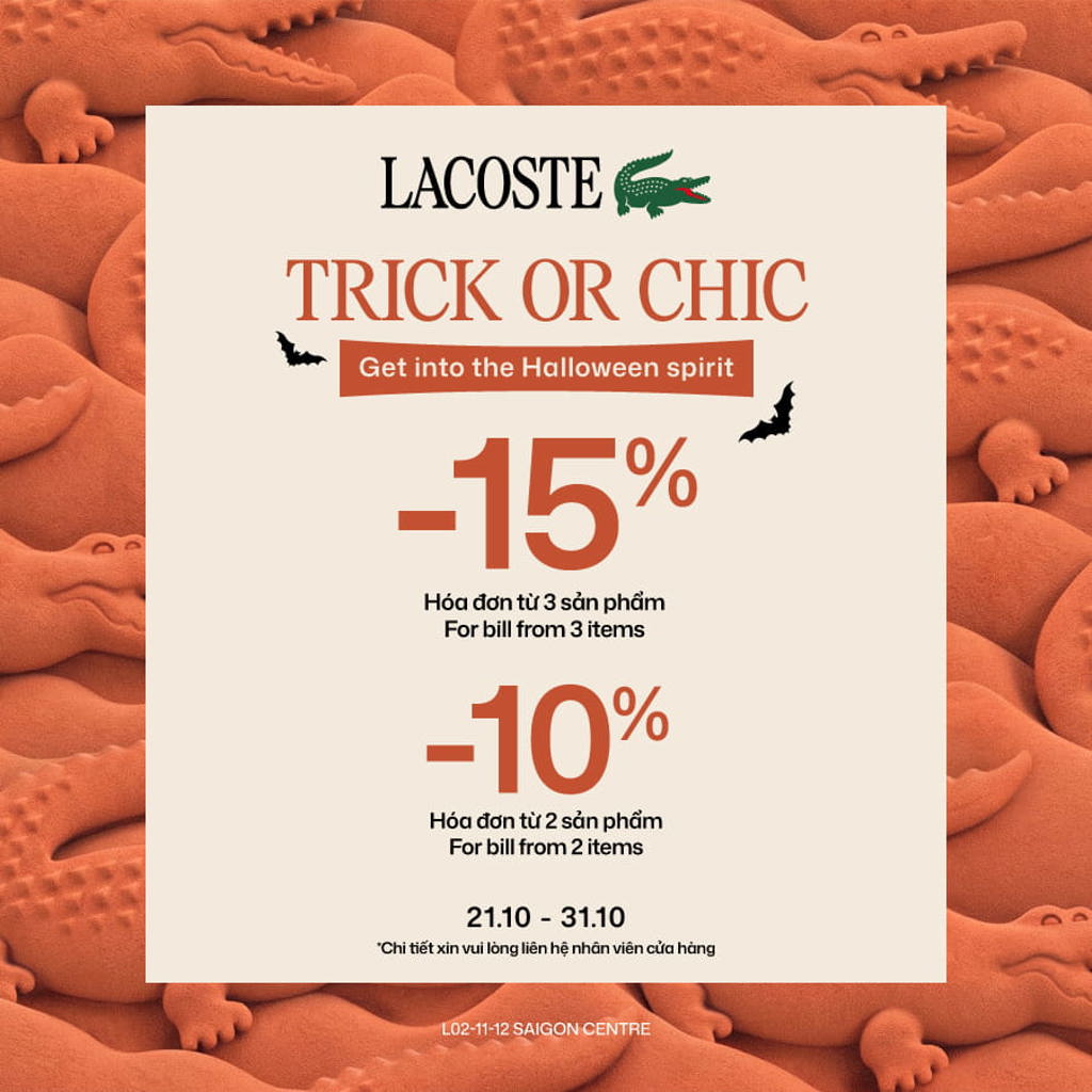 LACOSTE | TRICK OR CHIC