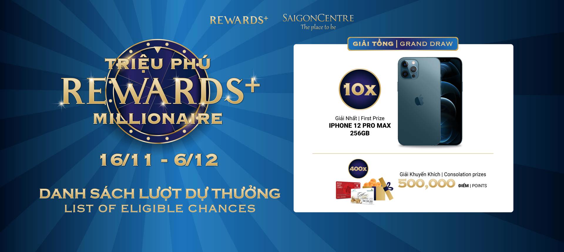 REWARDS+ MILLIONAIRE