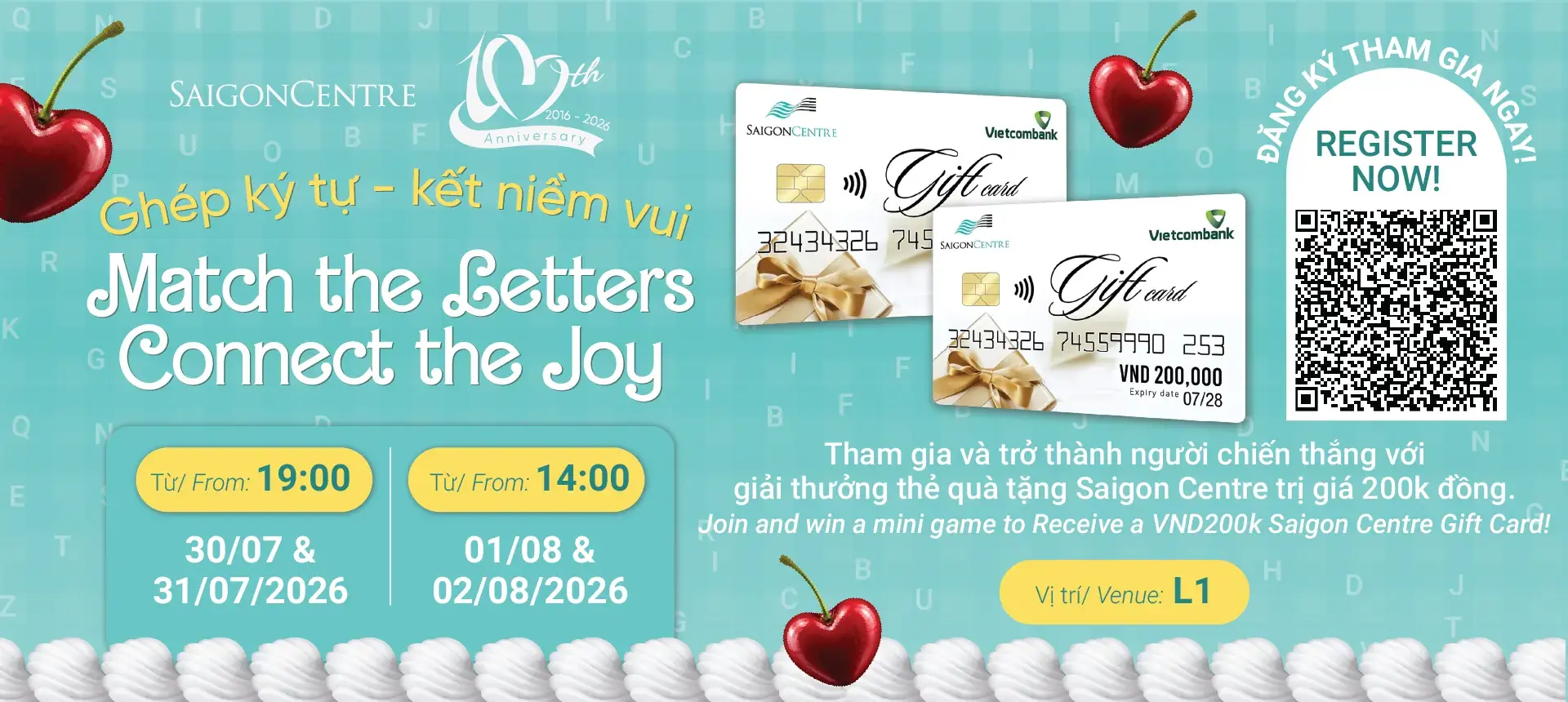 MATCH THE LETTERS - CONNECT THE JOY