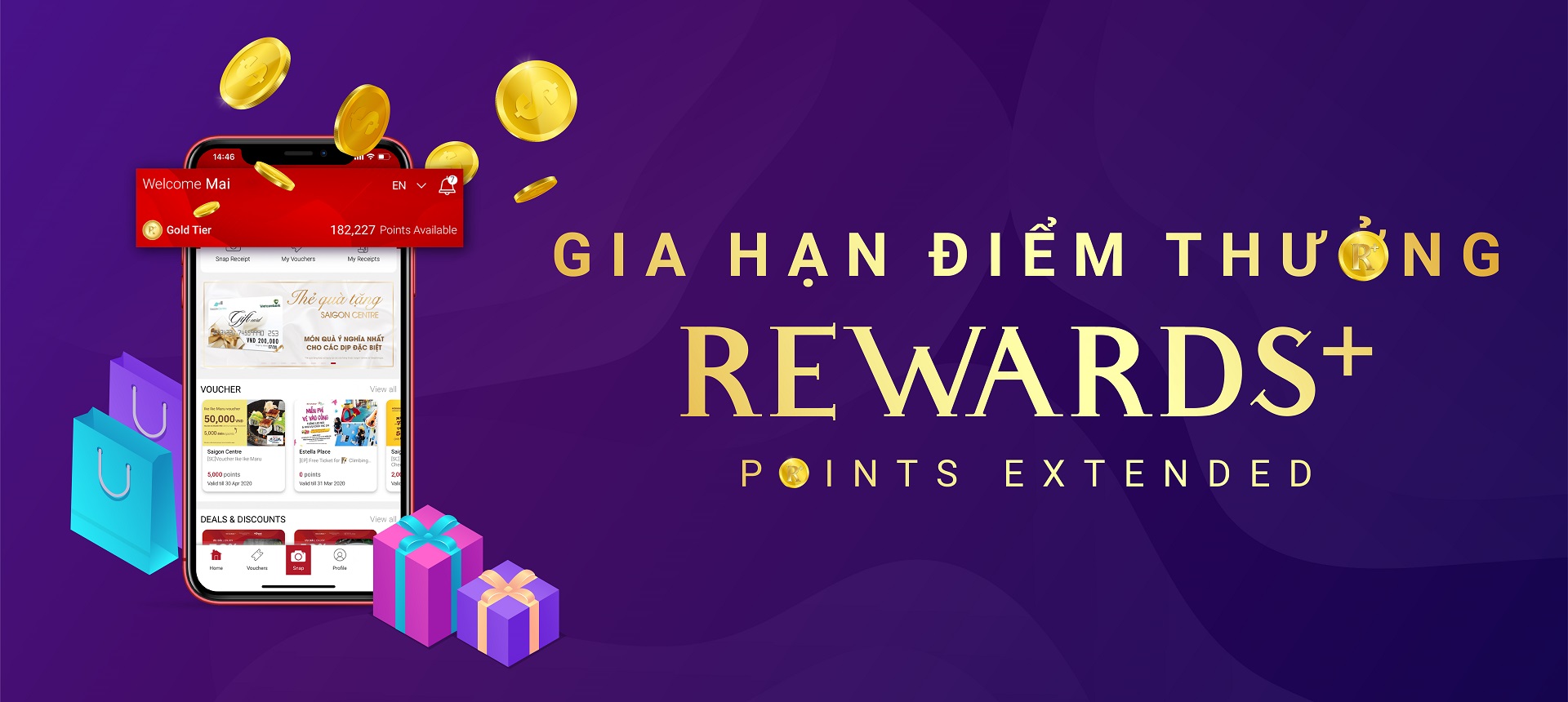 NOTICE: EXTENDING REWARDS+ POINTS' VALIDITY