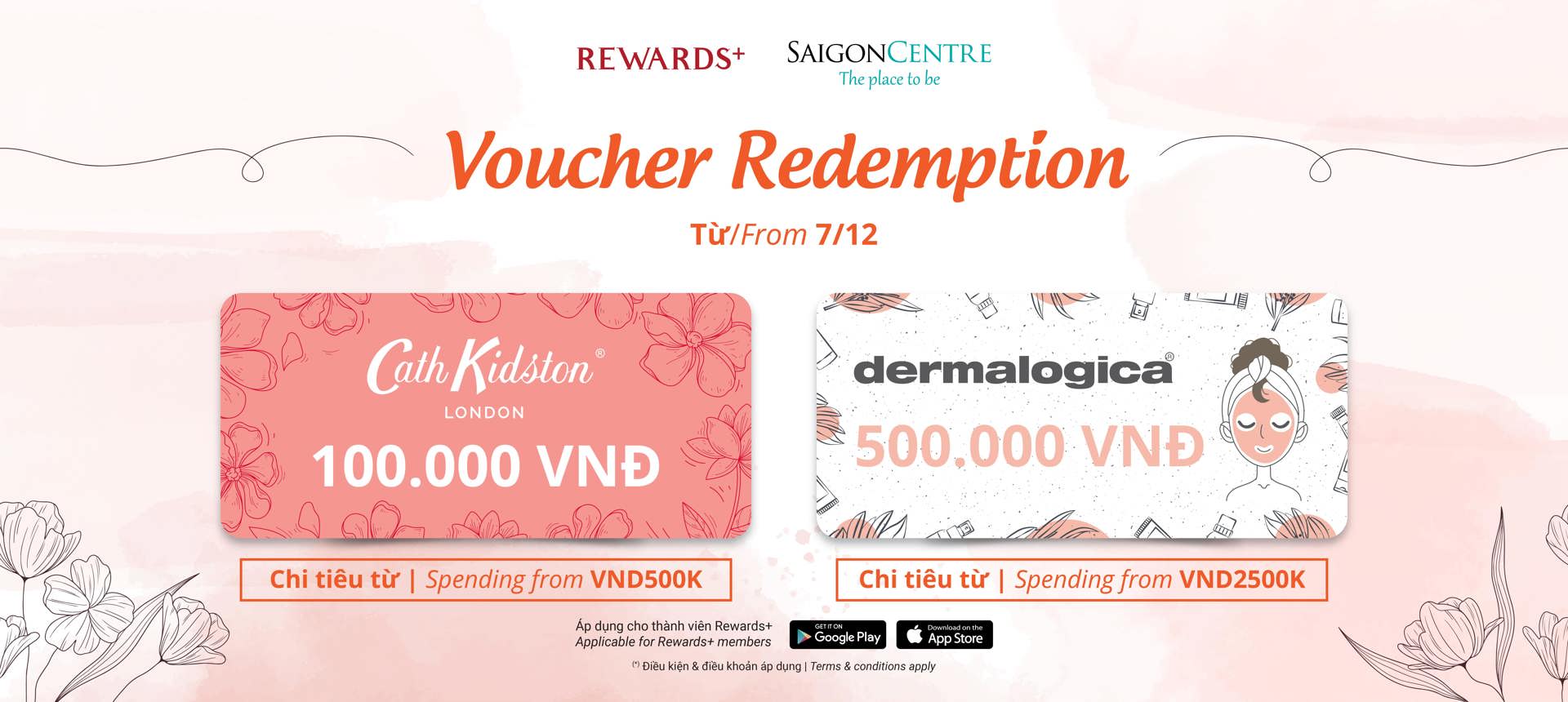 VOUCHER REDEMPTION WITH SPENDING FROM VND500K
