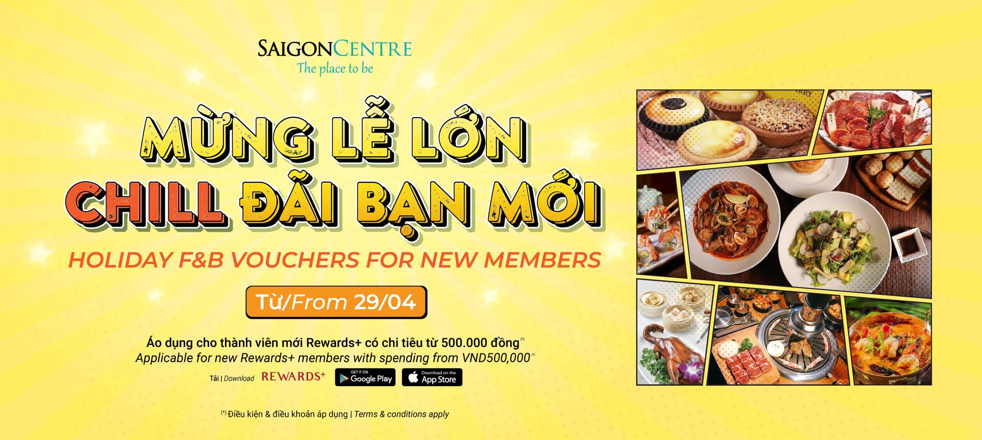 HOLIDAY F-B VOUCHERS FOR NEW MEMBERS