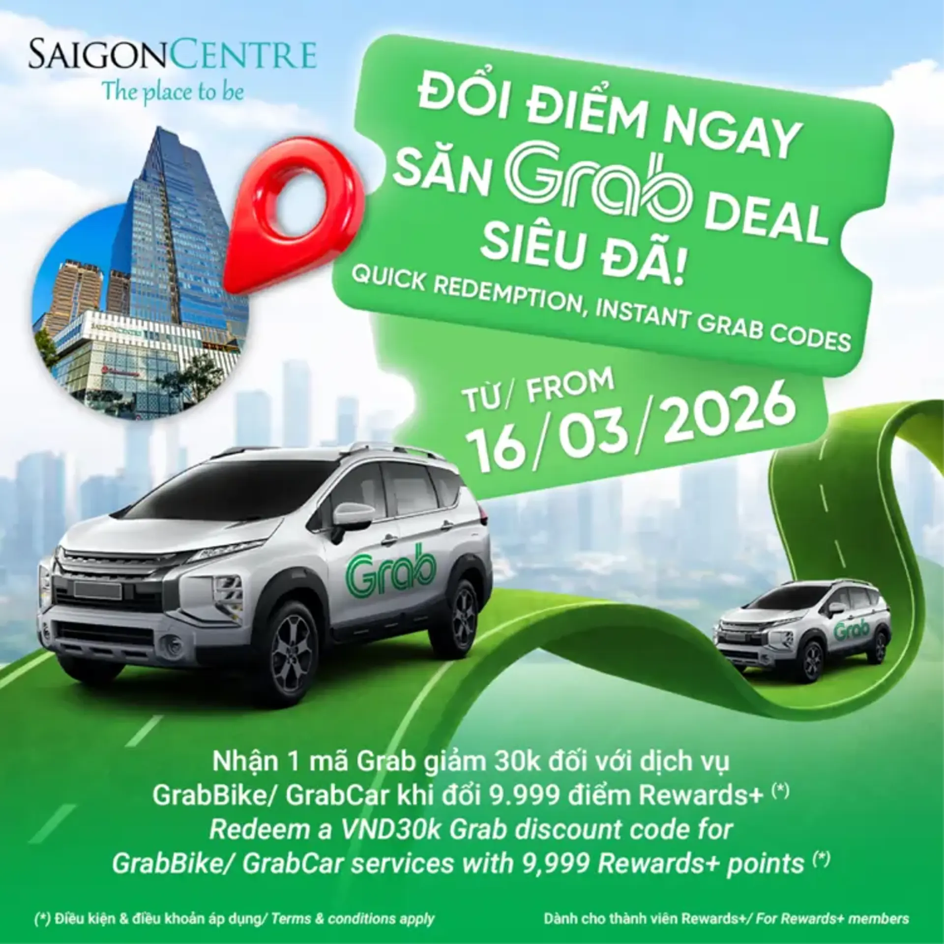 ĐỔI ĐIỂM NGAY - SĂN GRAB DEAL SIÊU ĐÃ