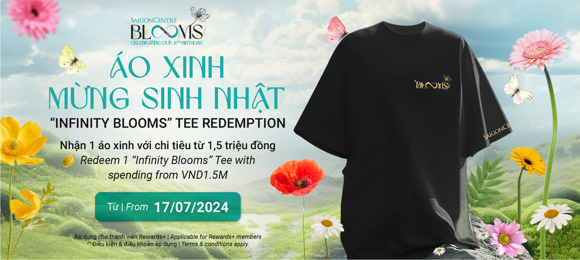 'INFINITY BLOOMS' TEE REDEMPTION