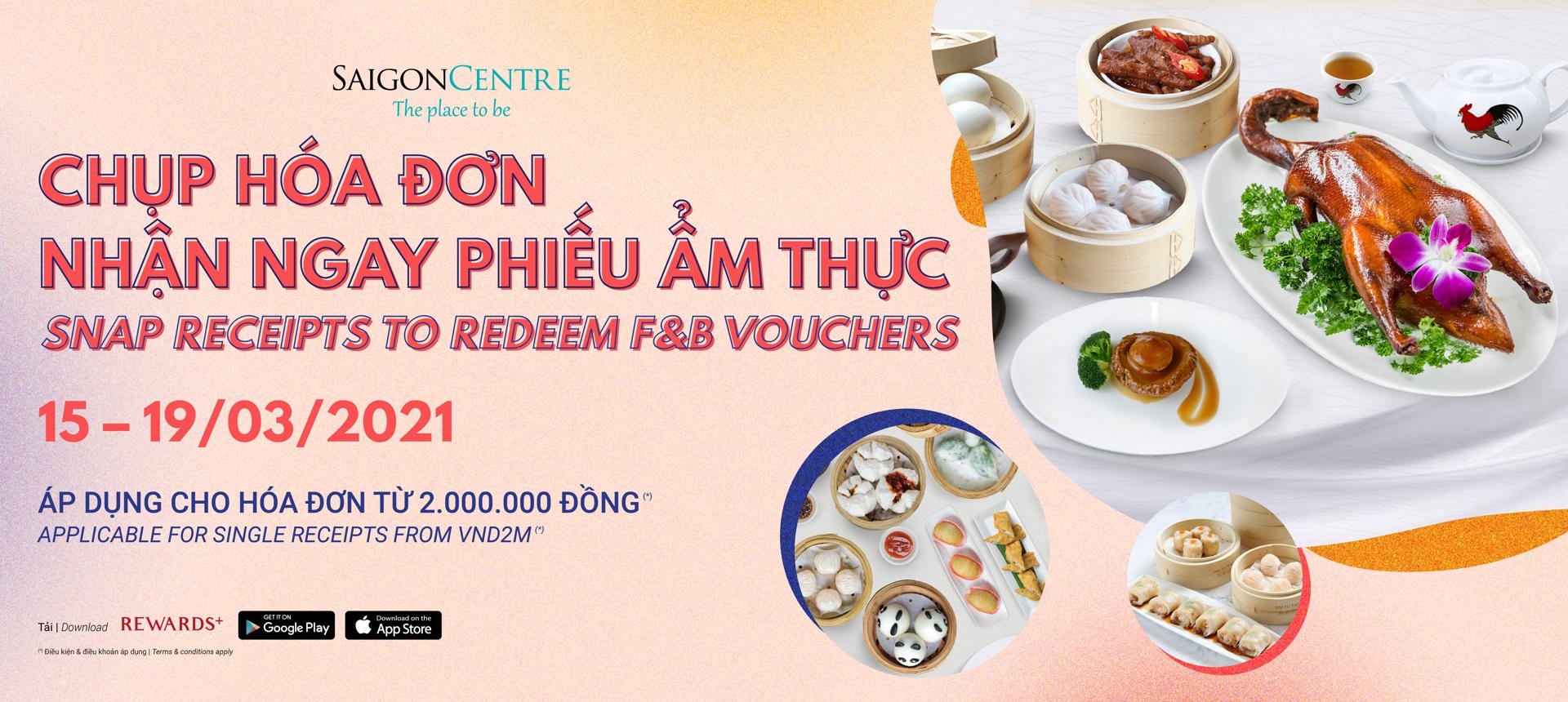 SNAP RECEIPTS TO REDEEM F-B VOUCHERS