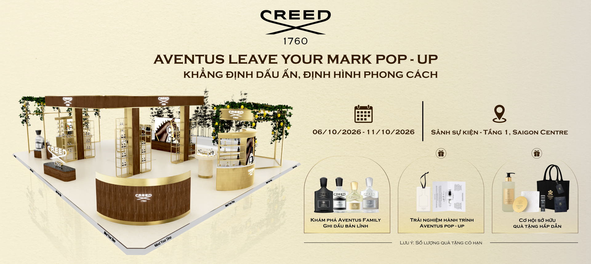 CREED AVENTUS - LEAVE YOUR MARK POP-UP