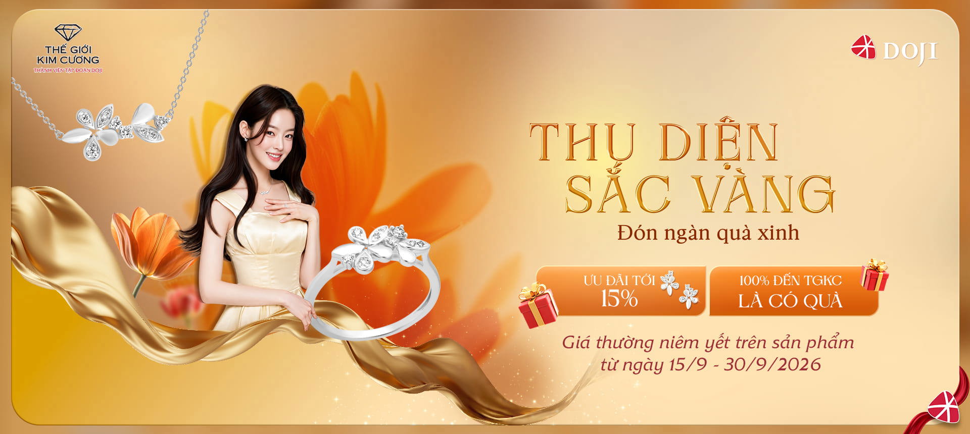 THU DIỆN SẮC VÀNG - ĐÓN NGÀN QUÀ XINH VỚI TRANG SỨC CHỈ TỪ 10 TRIỆU