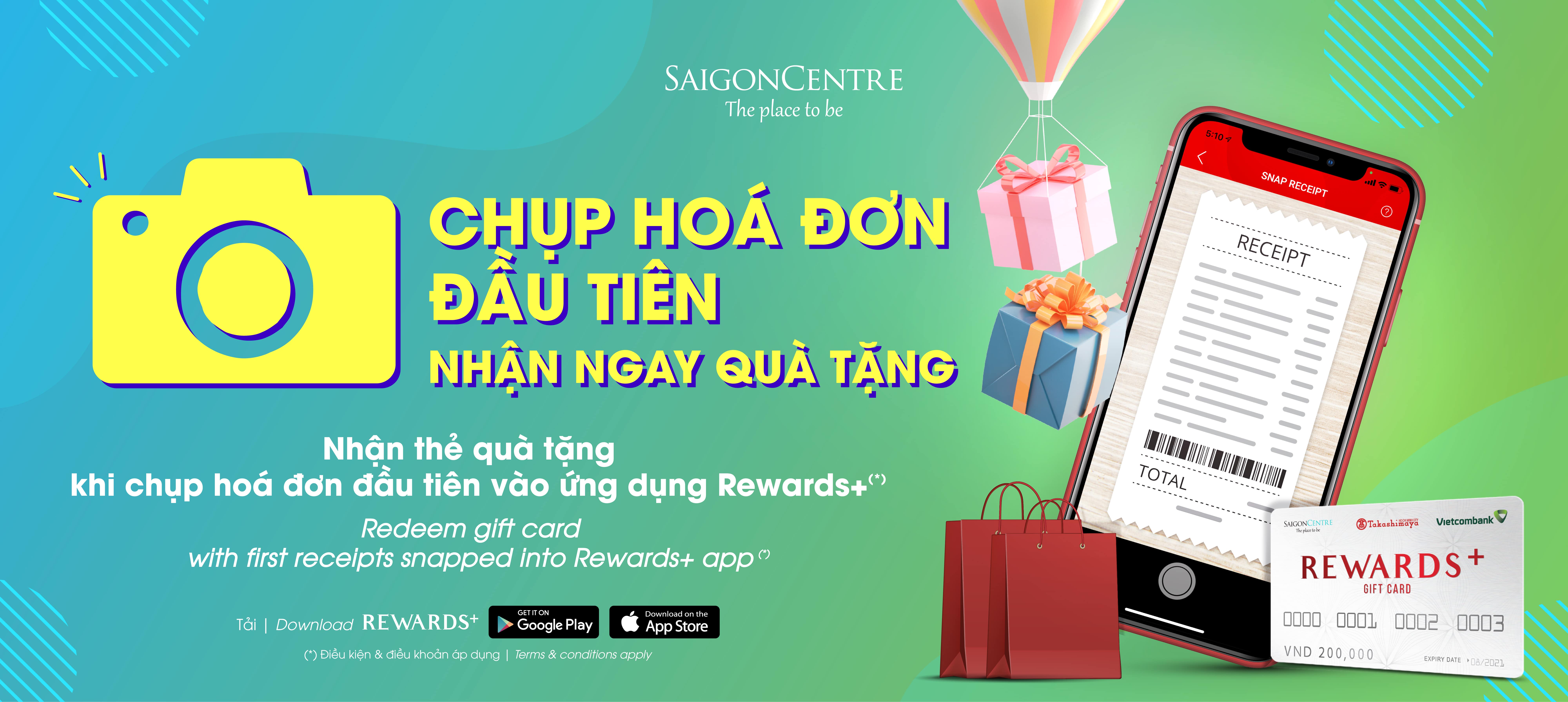 SNAP YOUR FIRST RECEIPTS AND REDEEM GIFT CARDS