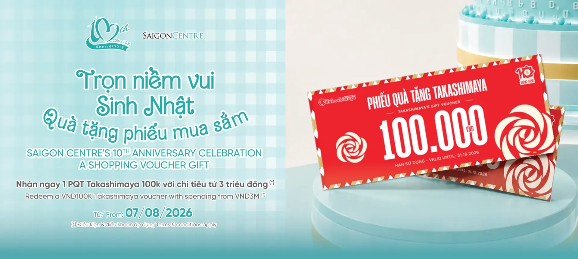 10TH ANNIVERSARY CELEBRATION - A SHOPPING VOUCHER GIFT