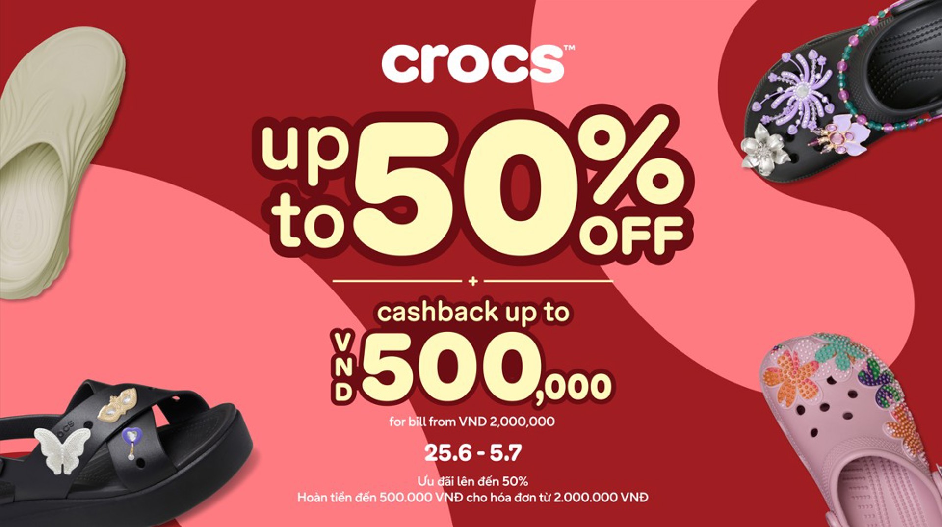 CROCS - HALF PRICE DEAL - CHILL CASHBACK