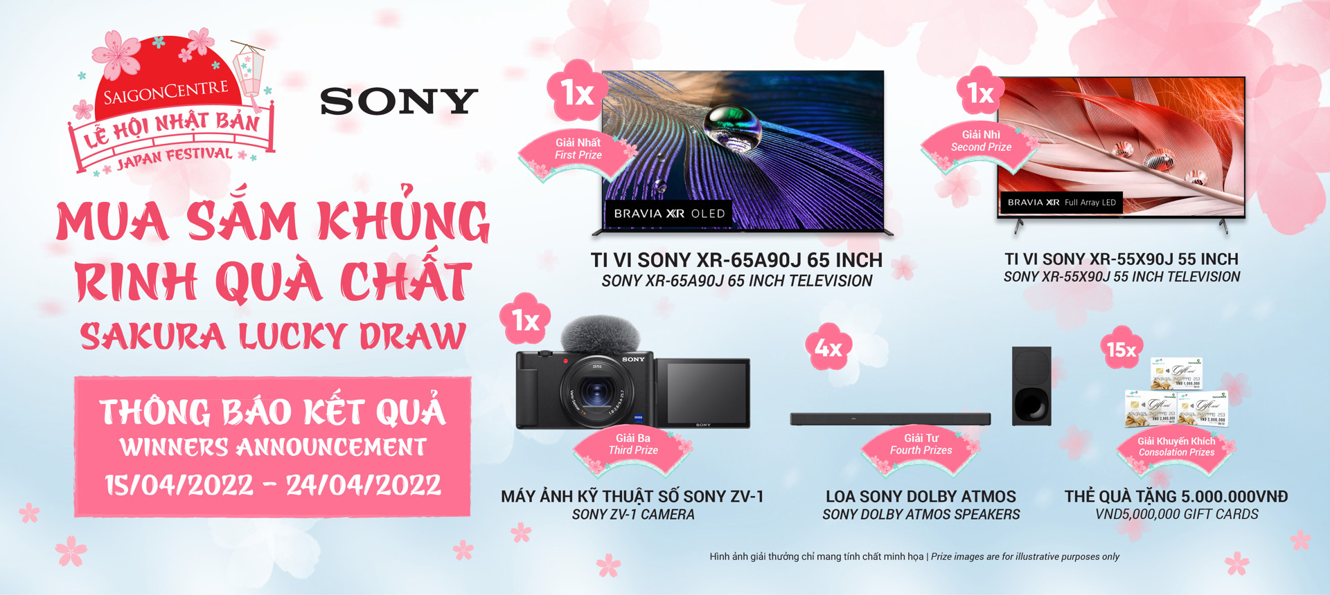 'SAKURA LUCKY DRAW' PROMOTION – WINNERS
