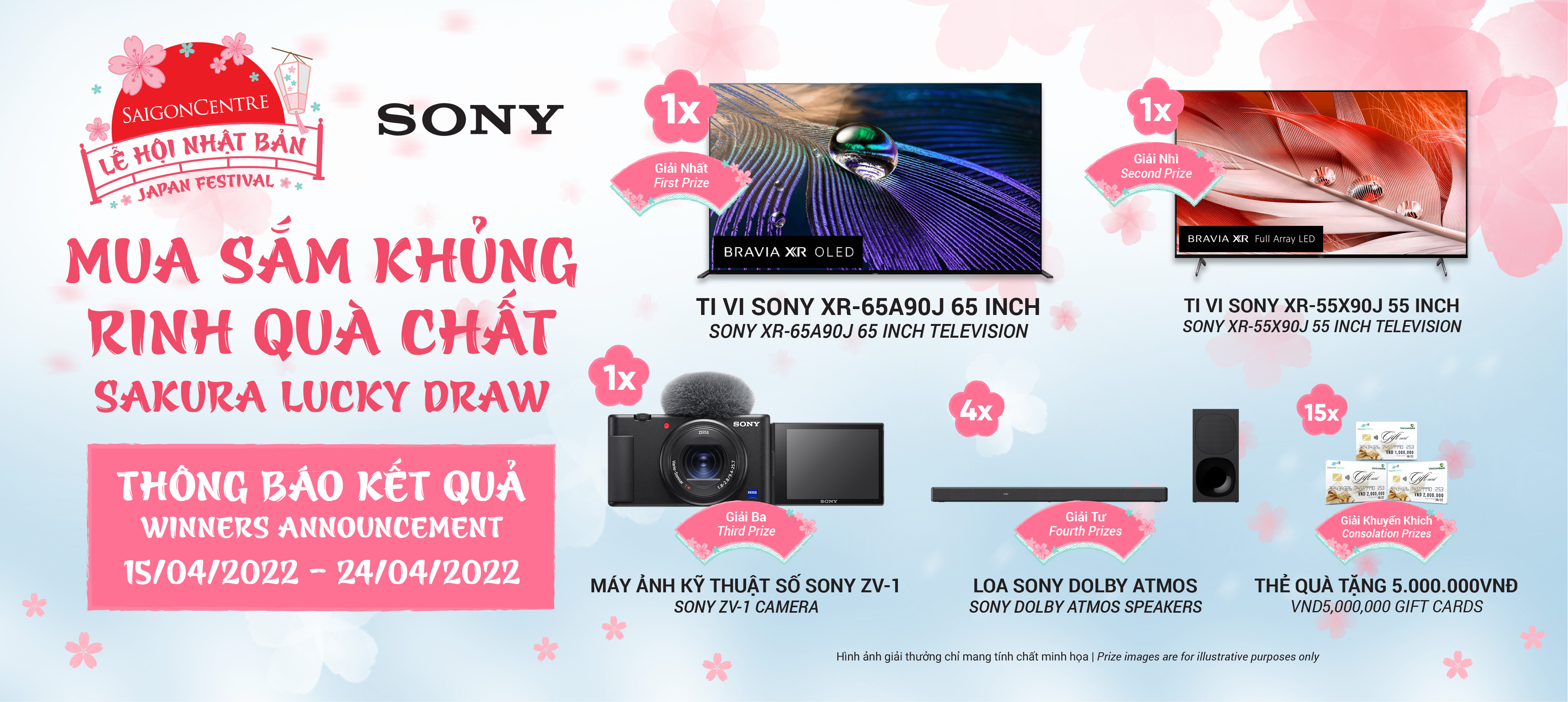 'SAKURA LUCKY DRAW' PROMOTION – WINNERS