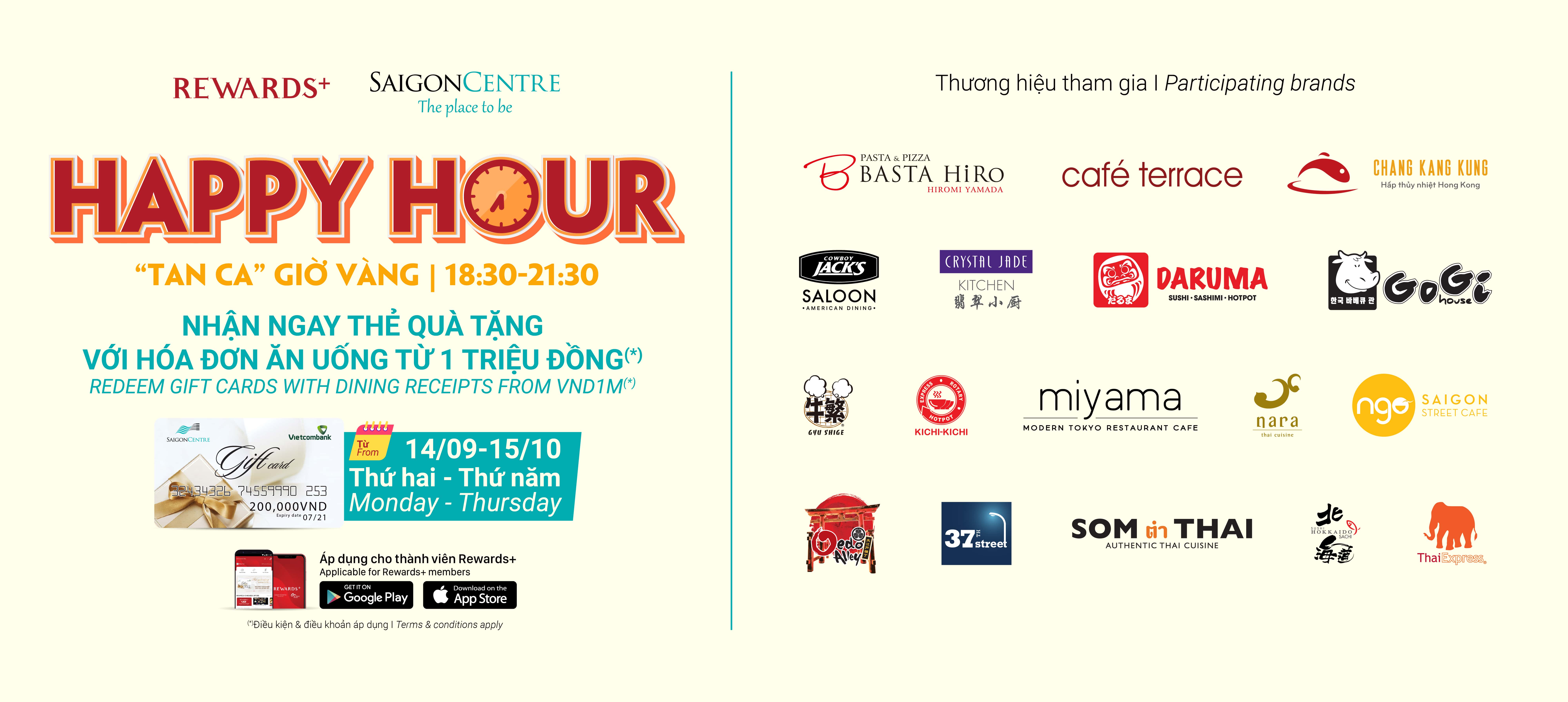 HAPPY HOUR AT SAIGON CENTRE