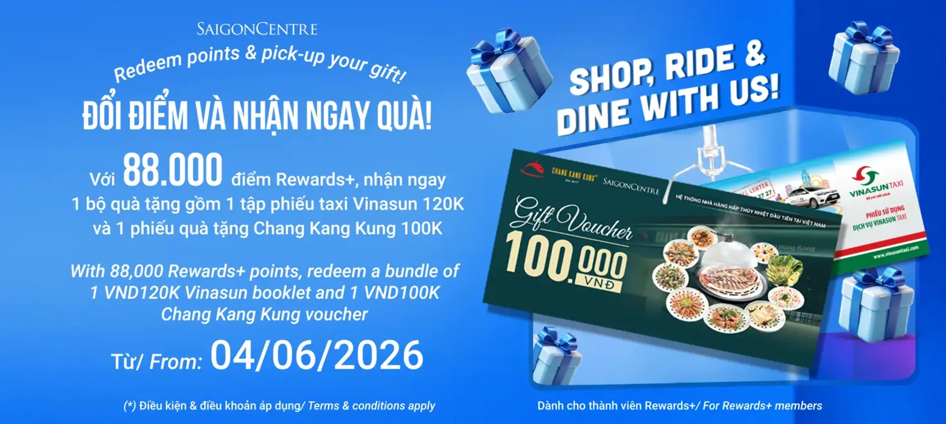 ĐỔI ĐIỂM & NHẬN QUÀ NGAY