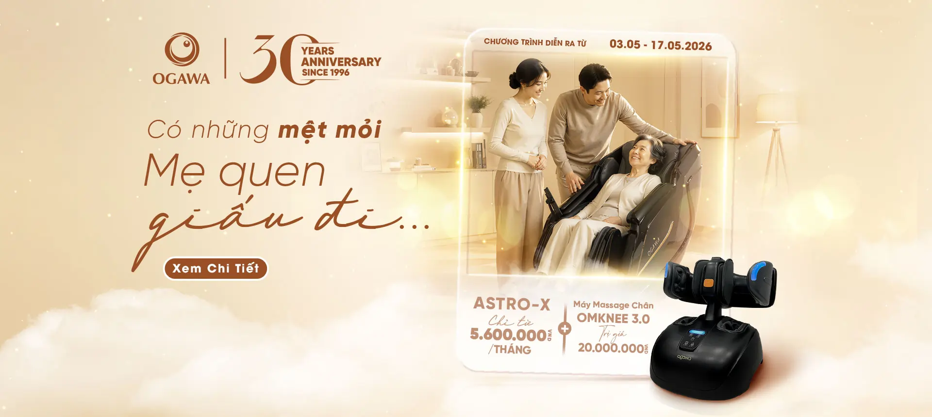 MỪNG NGÀY CỦA MẸ - ƯU ĐÃI TỪ OGAWA