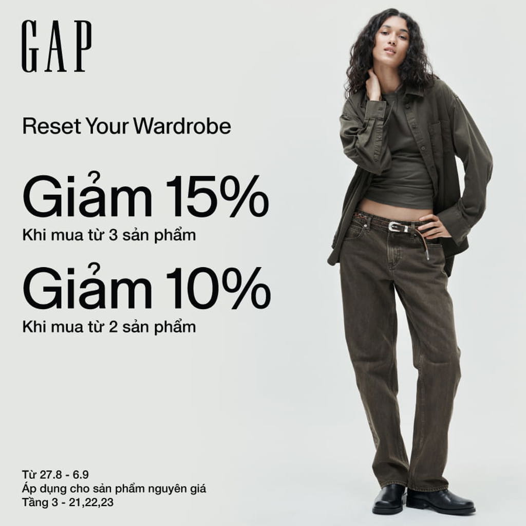 GAP | HAPPY NATIONAL DAY - ƯU ĐÃI CHO CẢ GIA ĐÌNH