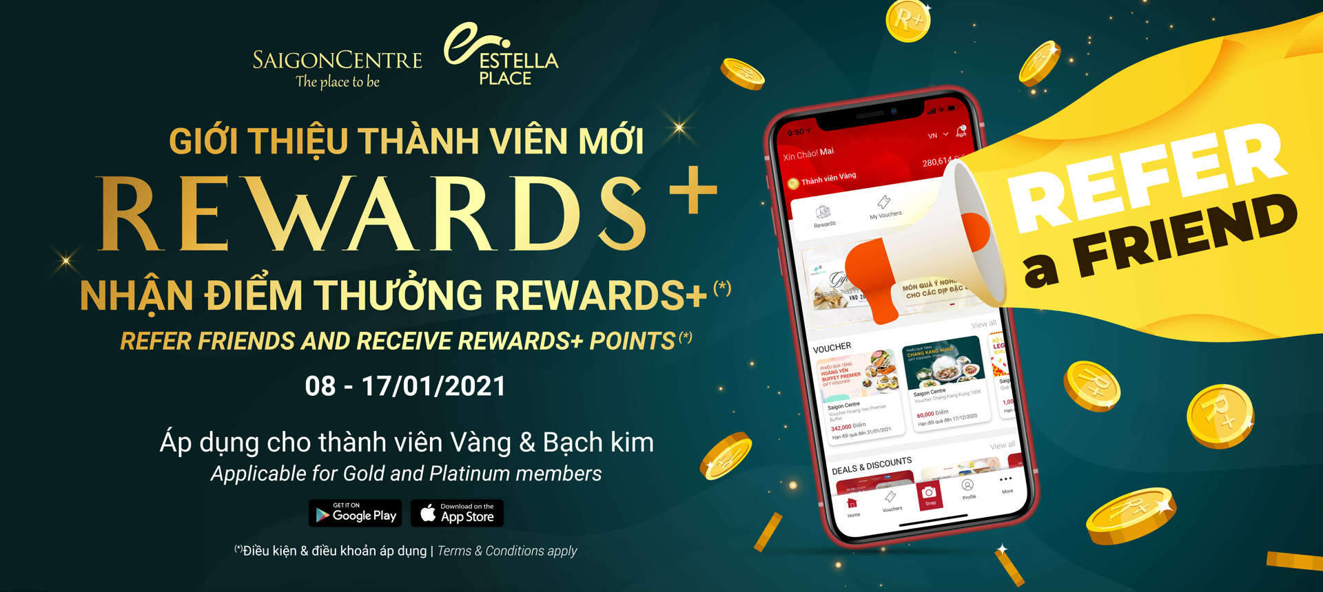 REFER FRIENDS - RECEIVE REWARDS+ POINTS