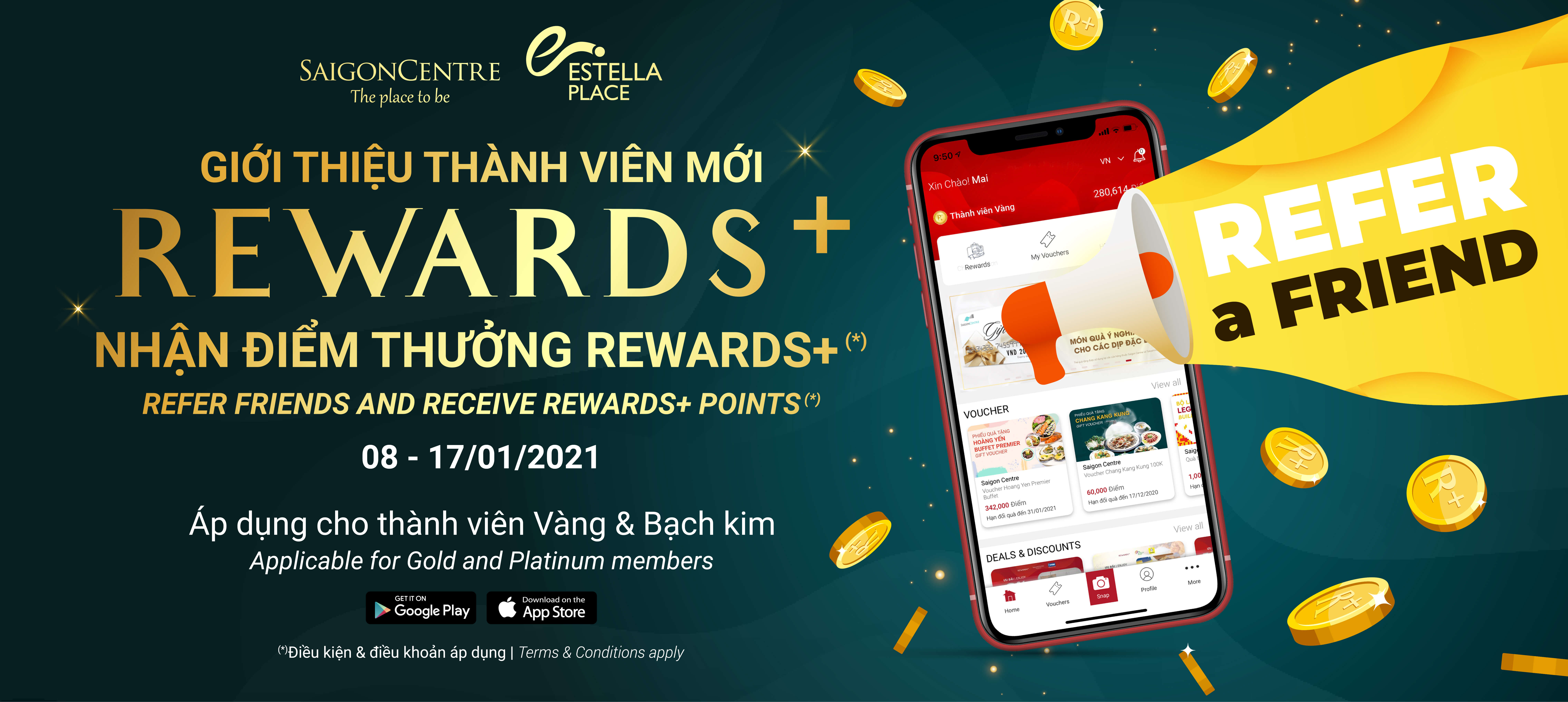 REFER FRIENDS - RECEIVE REWARDS+ POINTS