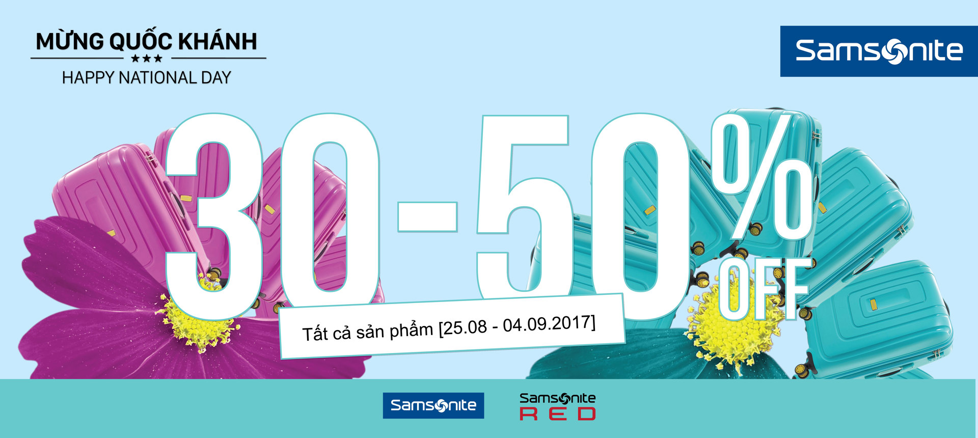 Mừng 02/09, ưu đãi từ Samsonite