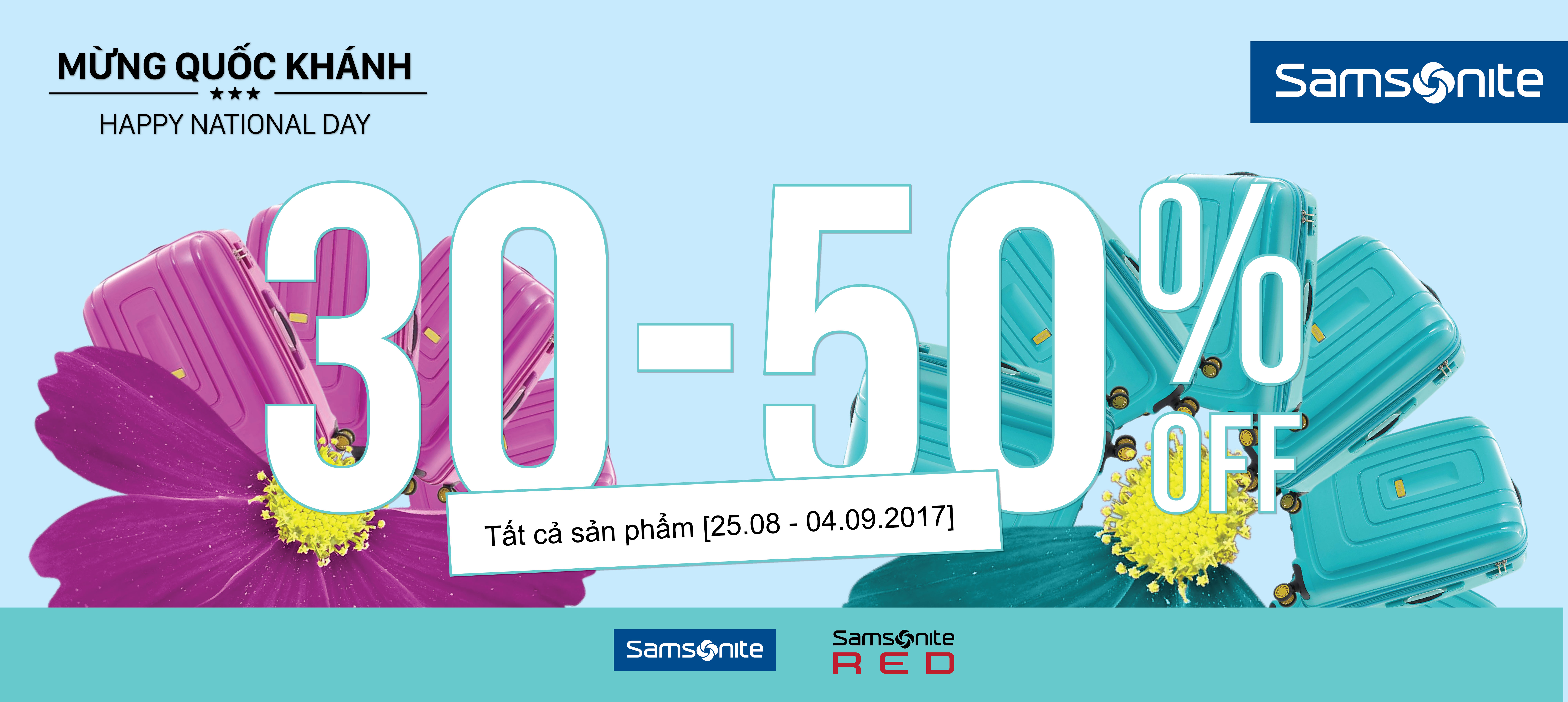 Mừng 02/09, ưu đãi từ Samsonite
