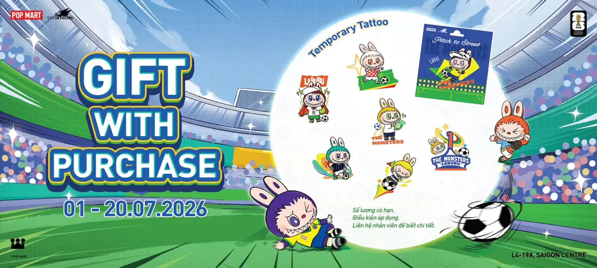 [THE MONSTERS X FIFA] HÒA NHỊP MÙA FIFA WORLD CUP 2026 CÙNG POP MART VIETNAM