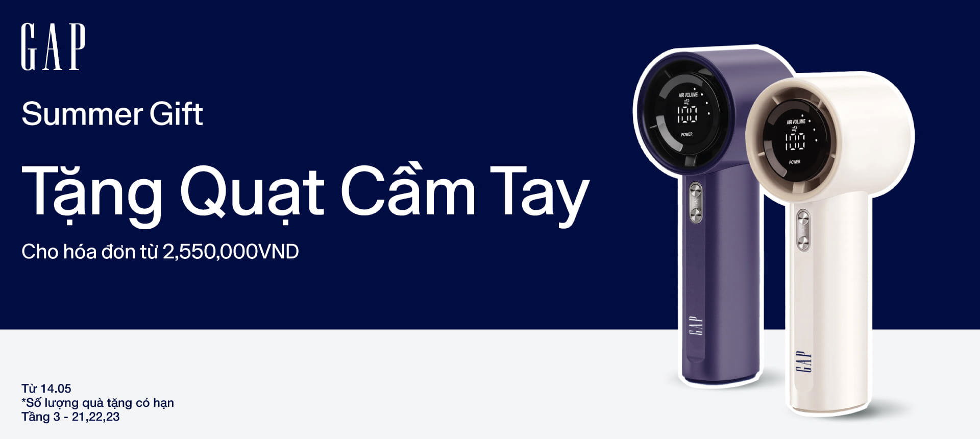 SUMMER GIFT- NHẬN NGAY QUẠT CẦM TAY TẠI GAP