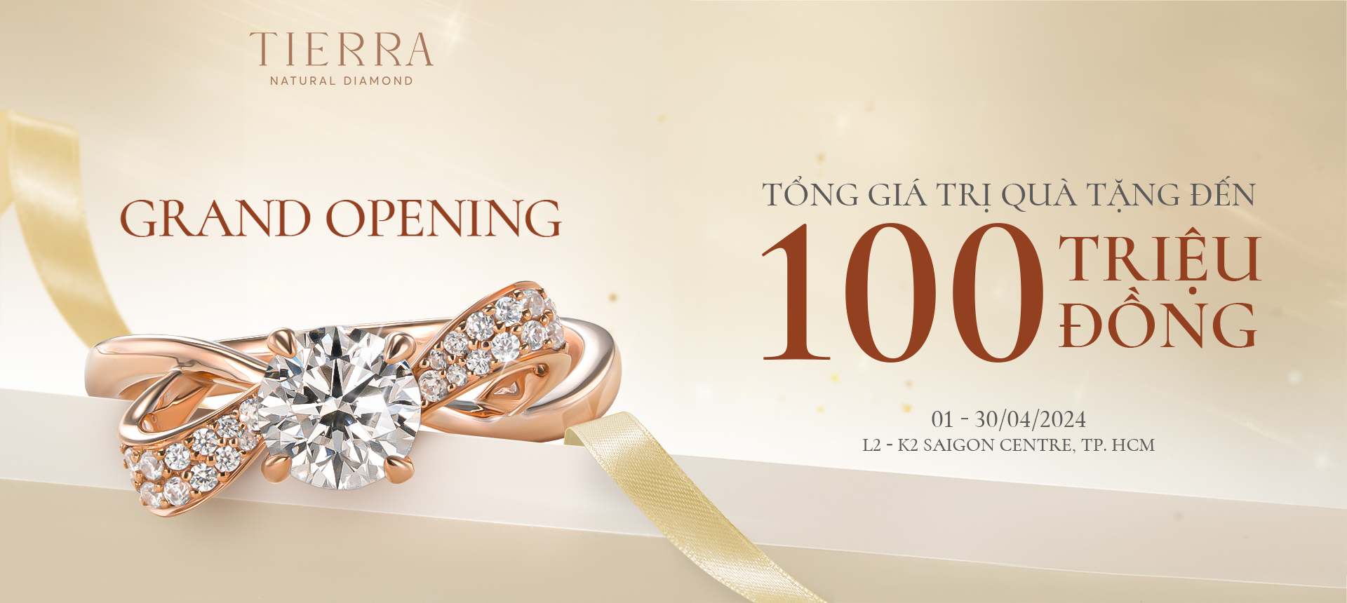 CHÚC MỪNG CHI NHÁNH MỚI CỦA TIERRA DIAMOND TẠI SAIGON CENTRE